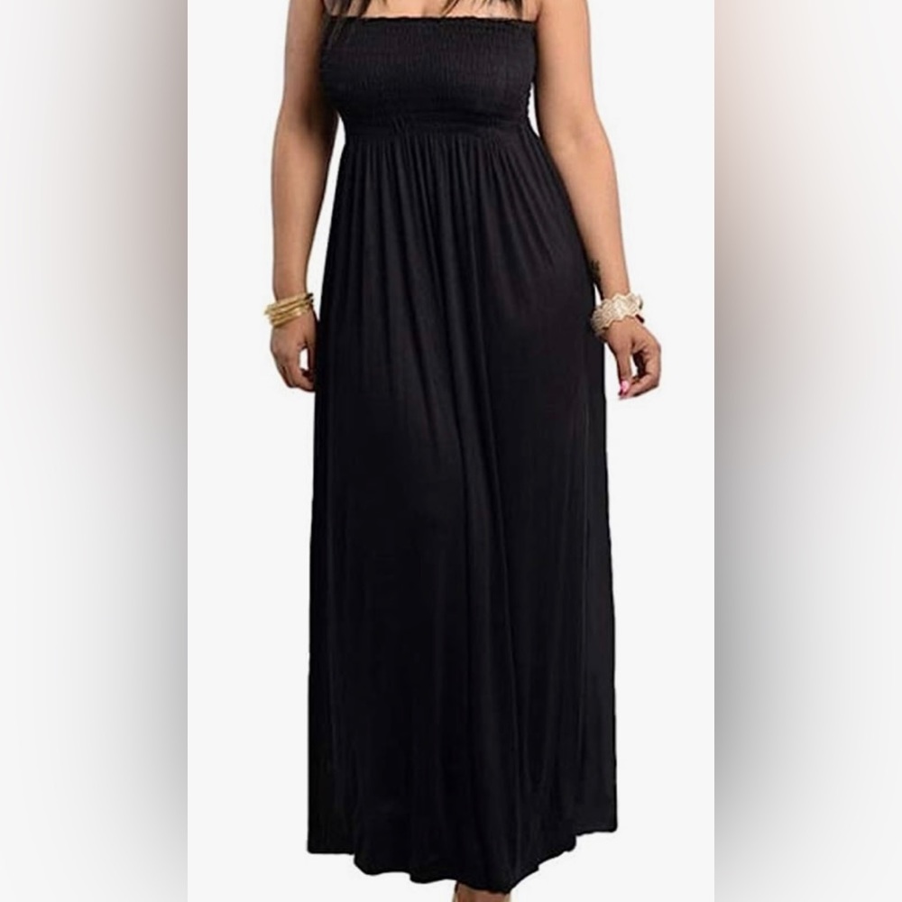 Amiani Strapless Coverup Maxi-Dress